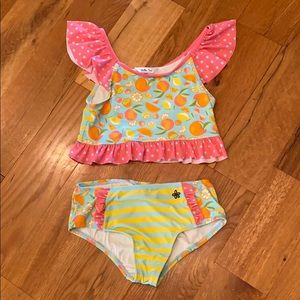 Girls MJ two piece with fruit pattern